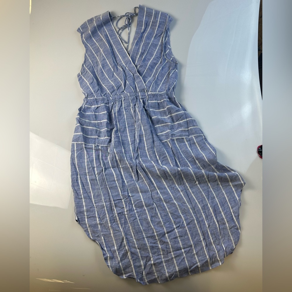 Japna Blue and White Striped Dress